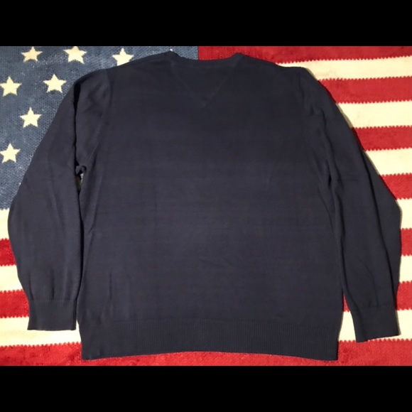 NWOT Vintage Tommy Hilfiger Navy Crew sweater L sportsman sail pwing Golf Rlx 1 - Picture 9 of 10
